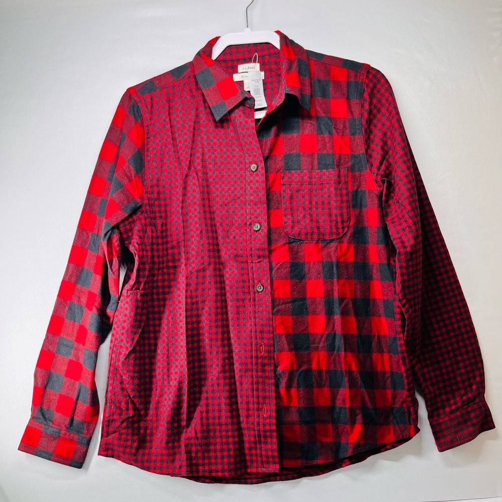 L.L. Bean‎ Red and Black Plaid Shirt